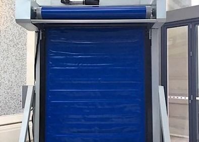 0.75kw High Speed Freezer Doors Thermal Insulated 3500mm With Servo Motor