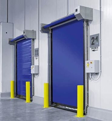 0.75kw High Speed Freezer Doors Thermal Insulated 3500mm With Servo Motor